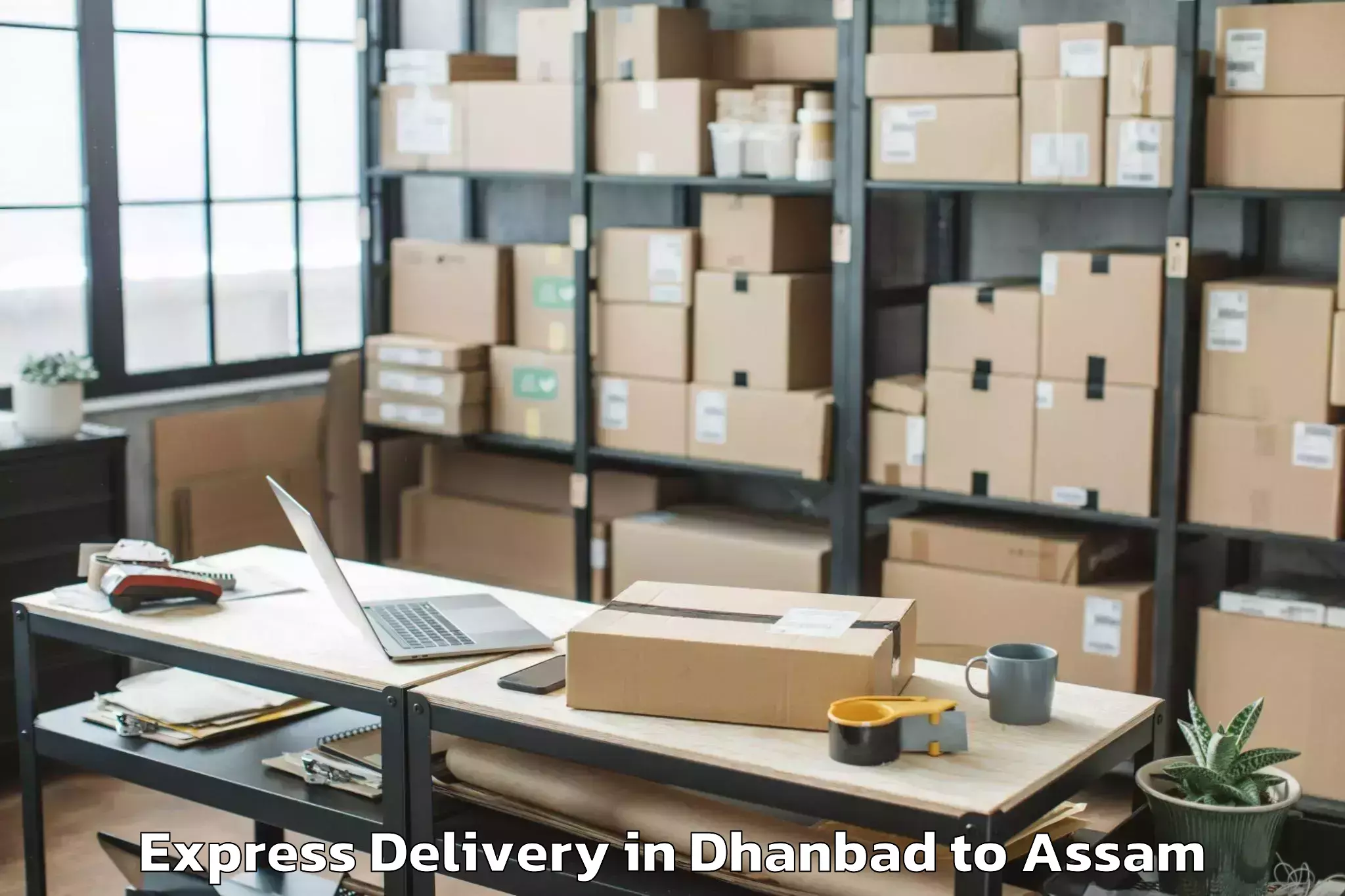 Leading Dhanbad to Kalaigaon Express Delivery Provider